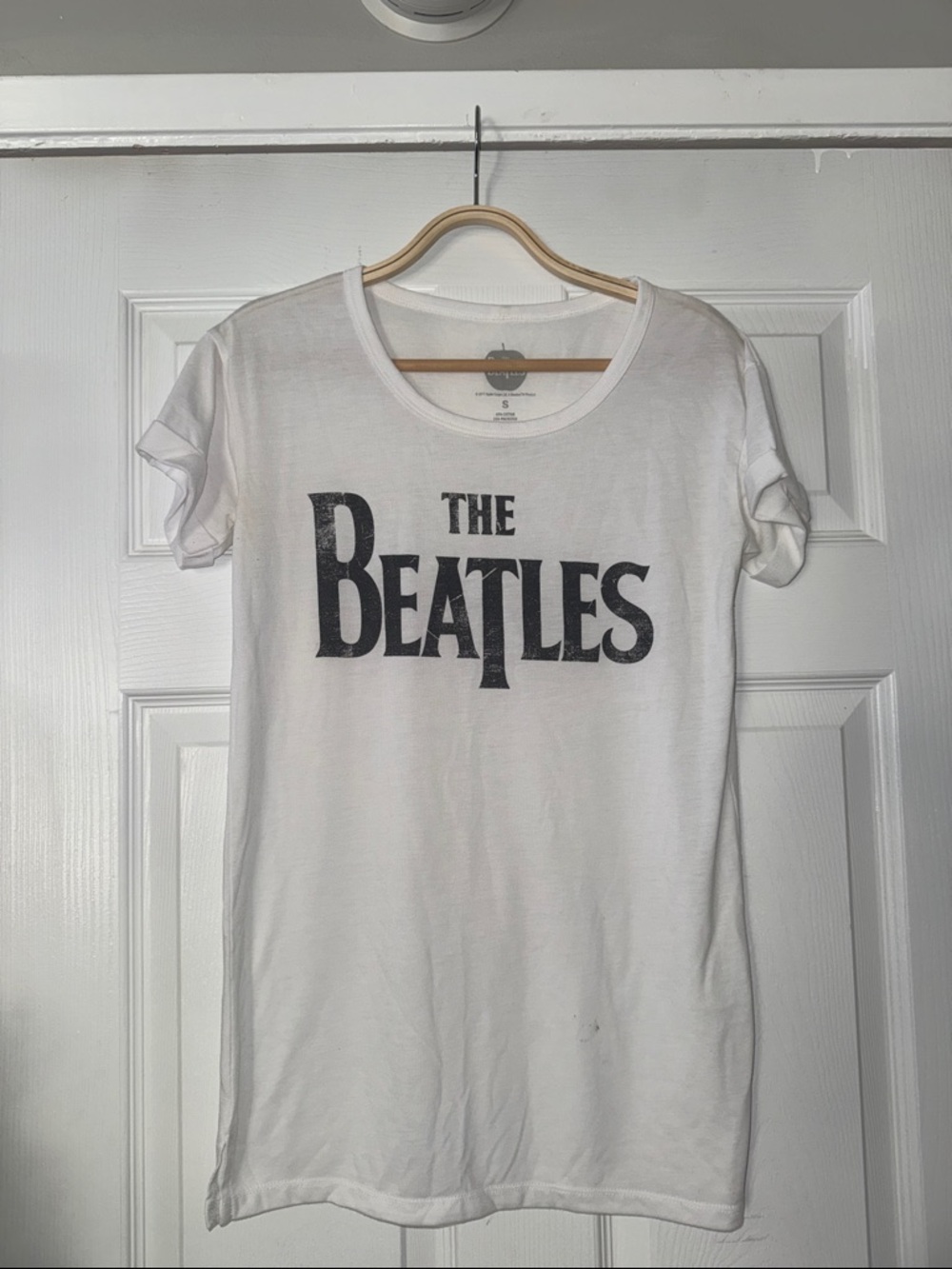 The Beatles White Short Sleeve Logo Tee